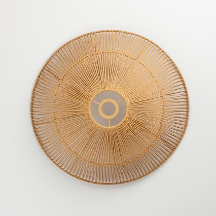 Brilagi - LED-Deckenleuchte CERIA BOHO 1xE27/40W/230V Ø 50 cm braun