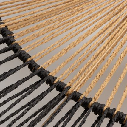 Brilagi - LED-Deckenleuchte CERIA BOHO 1xE27/40W/230V Ø 80 cm schwarz/braun/Eiche