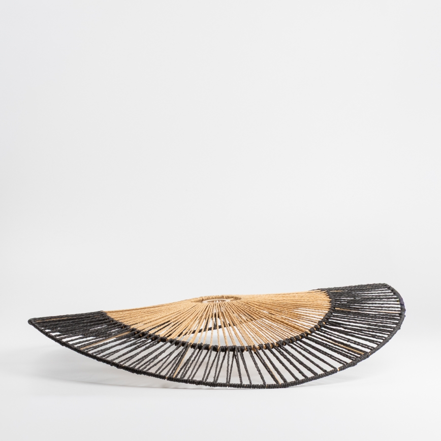 Brilagi - LED-Deckenleuchte CERIA BOHO 1xE27/40W/230V Ø 80 cm schwarz/braun/Eiche