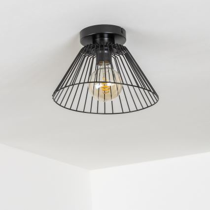Brilagi - LED-Deckenleuchte CERIA WIRE 1xE27/40W/230V Ø 30 cm schwarz