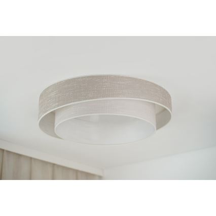 Brilagi - LED-Deckenleuchte DOVER SHINE LED/26W/230V d 60 cm grau/cremefarben