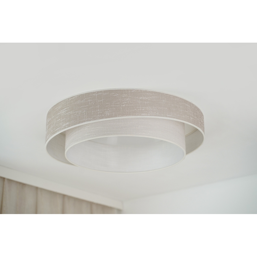 Brilagi - LED-Deckenleuchte DOVER SHINE LED/26W/230V d 60 cm grau/cremefarben