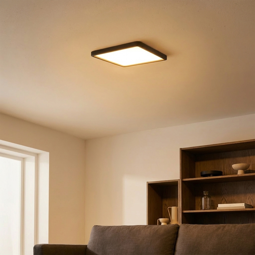 Brilagi - LED Deckenleuchte ESTELA SQUARE LED/24W/230V 31x31 cm schwarz