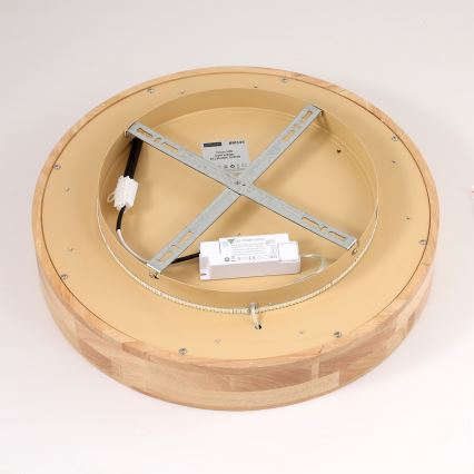 Brilagi - LED-Deckenleuchte FALCON WOOD, 30 W, 230 V, 3000/4000/6000 K, Ø 45 cm, Holz