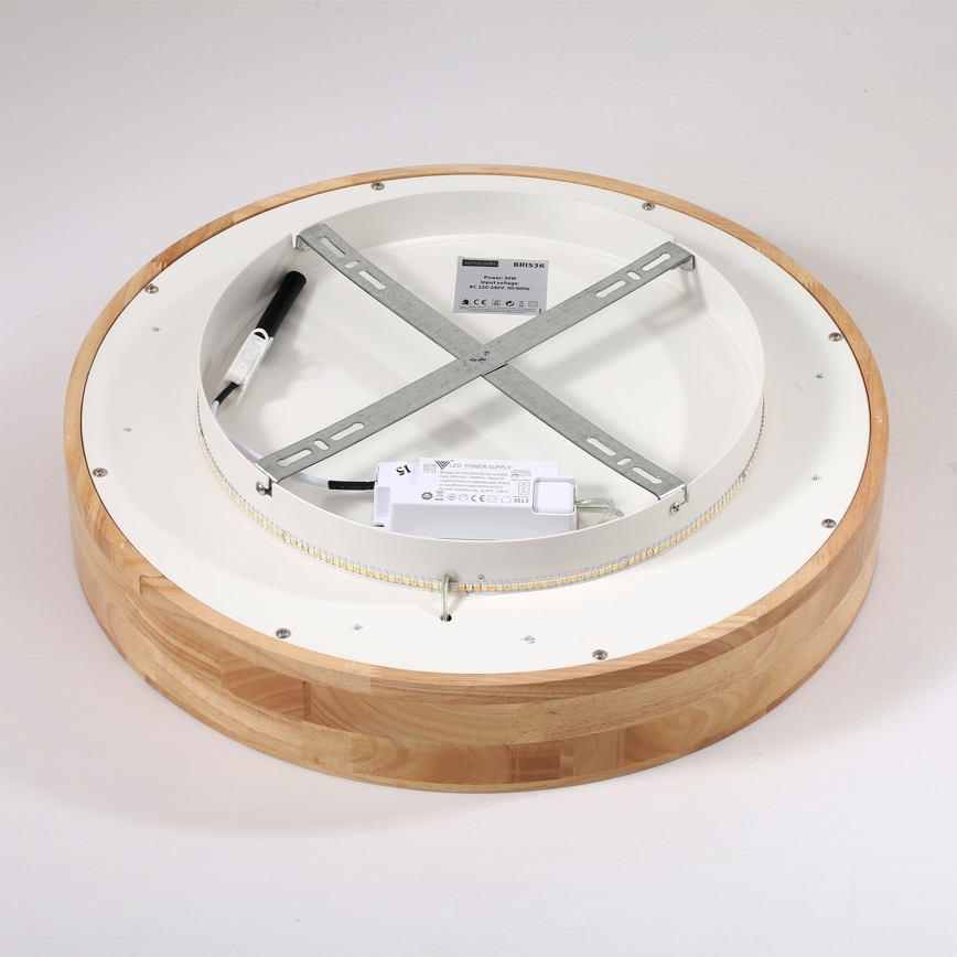 Brilagi - LED Deckenleuchte FALCON WOOD LED/30W/230V 3000/4000/6000K Ø 45 cm Holz