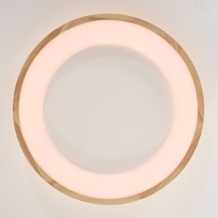 Brilagi - LED-Deckenleuchte FALCON WOOD LED/40W/230V 3000/4000/6000K Ø 60 cm Holz