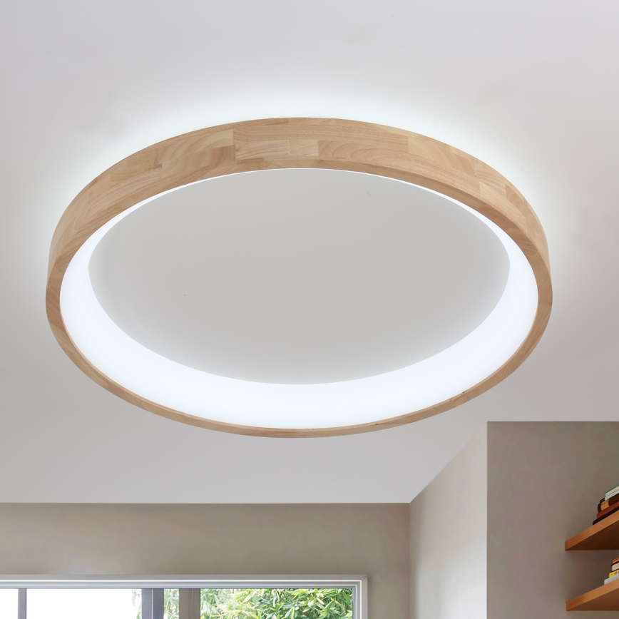 Brilagi - LED-Deckenleuchte FALCON WOOD LED/60W/230V 3000/4000/6000K Ø 80 cm Holz