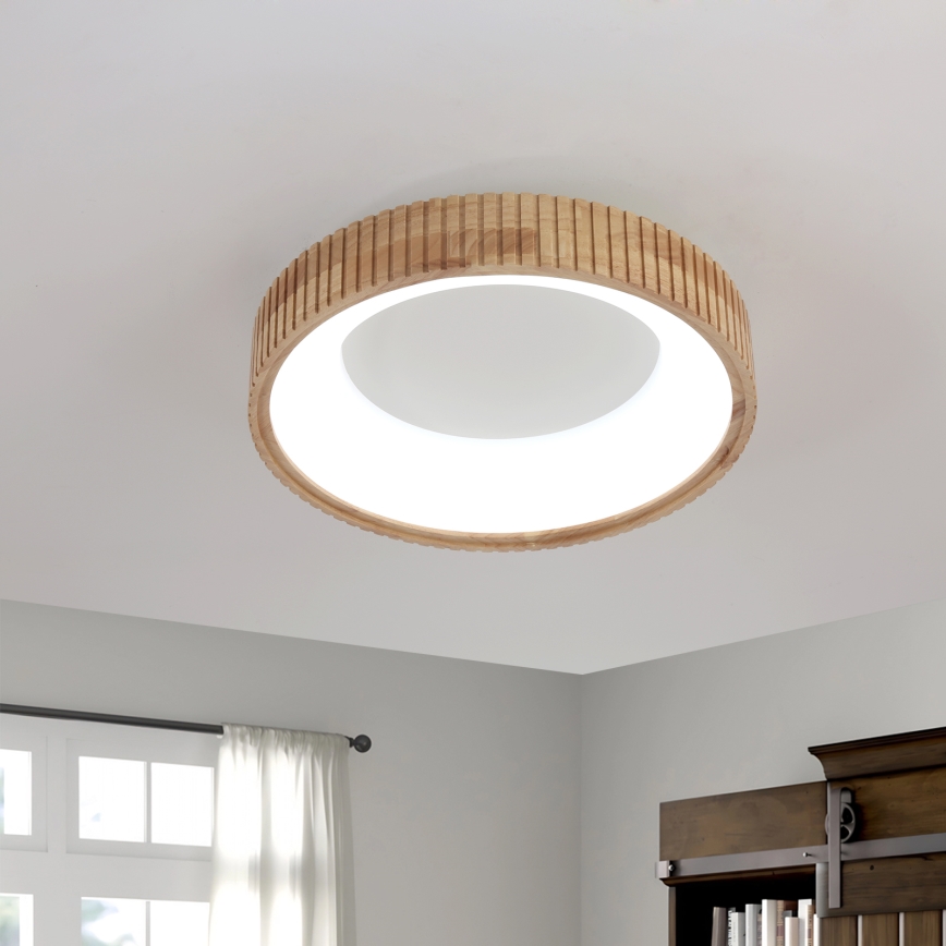 Brilagi - LED-Deckenleuchte FALCON WOOD MODERN LED/30W/230V 3000/4000/6000K Ø 45 cm Holz