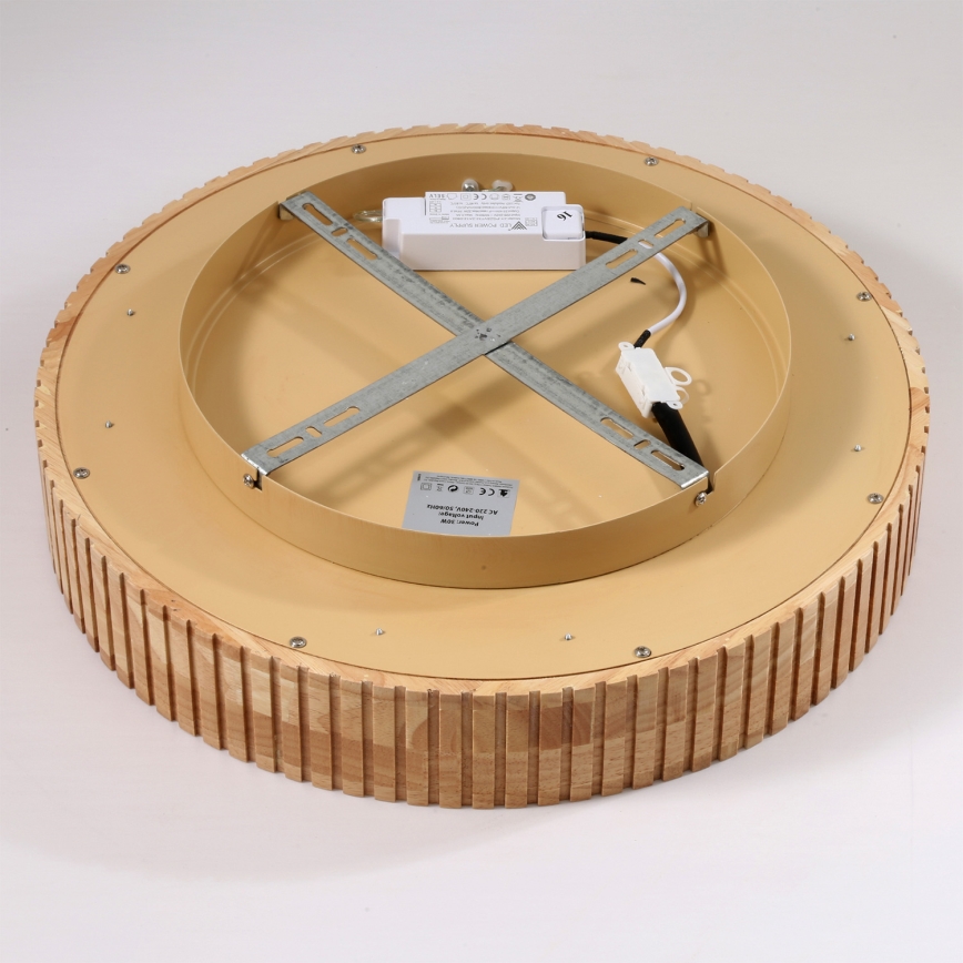 Brilagi - LED-Deckenleuchte FALCON WOOD MODERN, LED/30W/230V, 3000/4000/6000K, Ø 45 cm, Holz