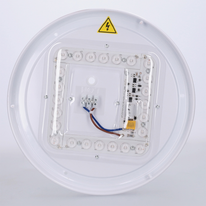 Brilagi - LED-Deckenleuchte FLOCO LED/24W/230V Ø 30 cm Holzdekor/Schwarz
