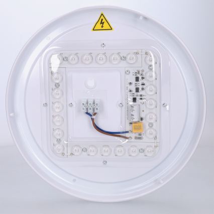 Brilagi - LED-Deckenleuchte FLOCO LED/24W/230V Ø 30 cm Holzdekor/Weiß