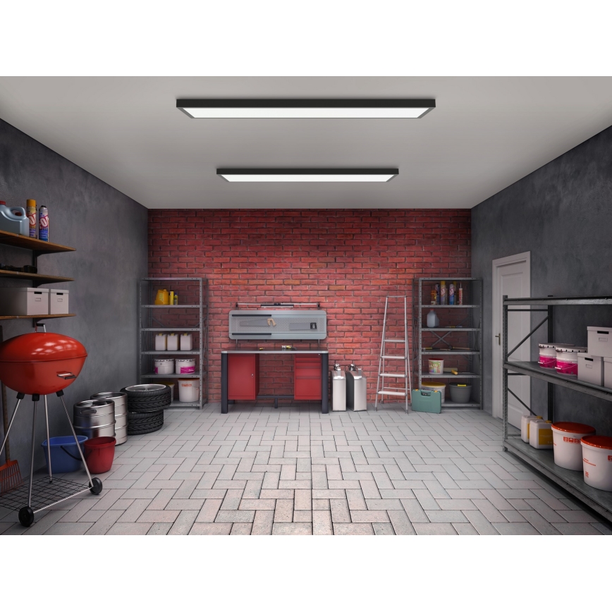 Brilagi - LED-Deckenleuchte für Badezimmer FRAME LED/50W/230V 120x30 cm IP44 schwarz