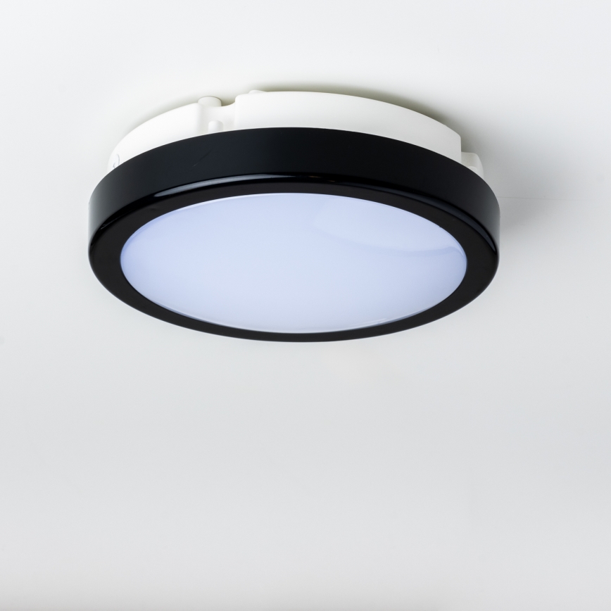 Brilagi - LED-Deckenleuchte für Badezimmer PERA LED/12W/230V d 18 cm IP65 schwarz