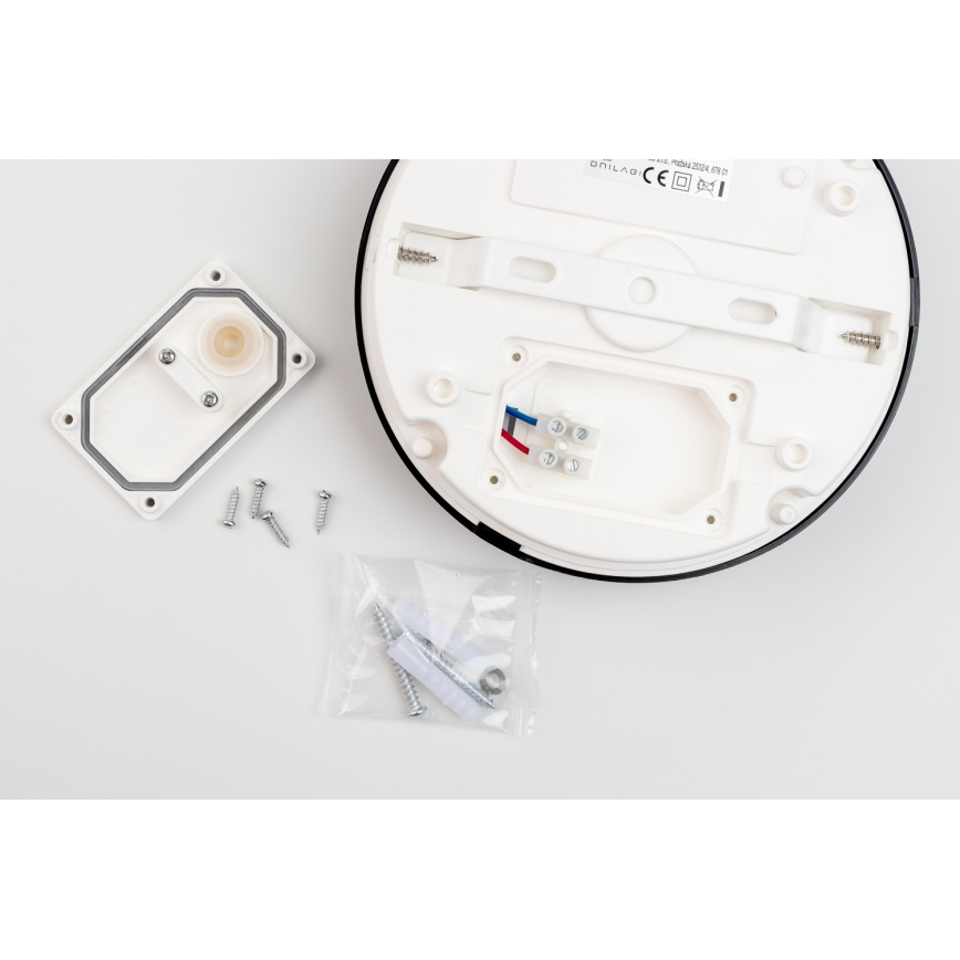 Brilagi - LED-Deckenleuchte für Badezimmer PERA LED/18W/230V d 22 cm IP65 schwarz