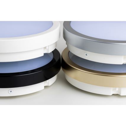 Brilagi - LED-Deckenleuchte für Badezimmer PERA LED/18W/230V d 22 cm IP65 schwarz