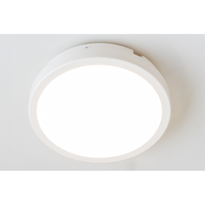 Brilagi - LED-Deckenleuchte für Badezimmer PERA LED/18W/230V d 22 cm IP65 weiß