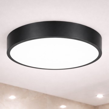 Brilagi - LED-Deckenleuchte für Badezimmer POOL LED/36W/230V 3000/4000/5500K Ø 40 cm IP54 schwarz