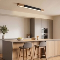 BRILAGI - LED-Deckenleuchte GARDALINE LED/100W/230V 120 cm Eiche/Schwarz