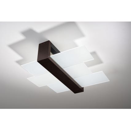 Brilagi -  LED-Deckenleuchte HERA 2xE27/7,5W/230V Wenge