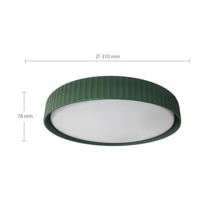 Brilagi - LED-Deckenleuchte LUCIA LED/24W/230V Ø 31 cm grün