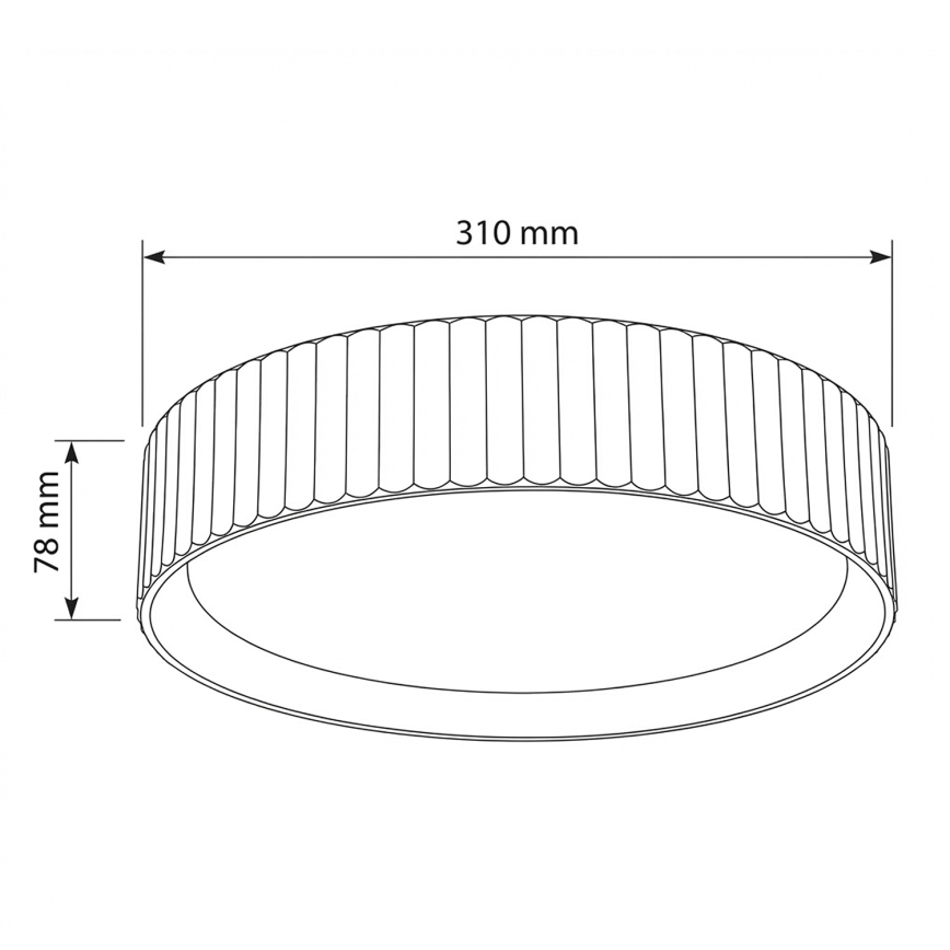 Brilagi - LED-Deckenleuchte LUCIA LED/24W/230V Ø 31 cm rot