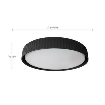 Brilagi - LED-Deckenleuchte LUCIA LED/24W/230V Ø 31 cm schwarz