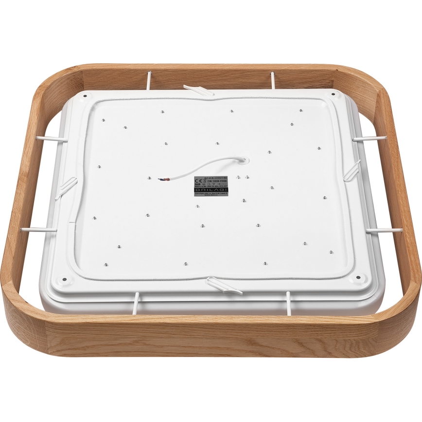 Brilagi - Dimmbare LED-Deckenleuchte MANAROLA CUBIC LED/24W/230V 3000-6500K Eiche + Fernbedienung