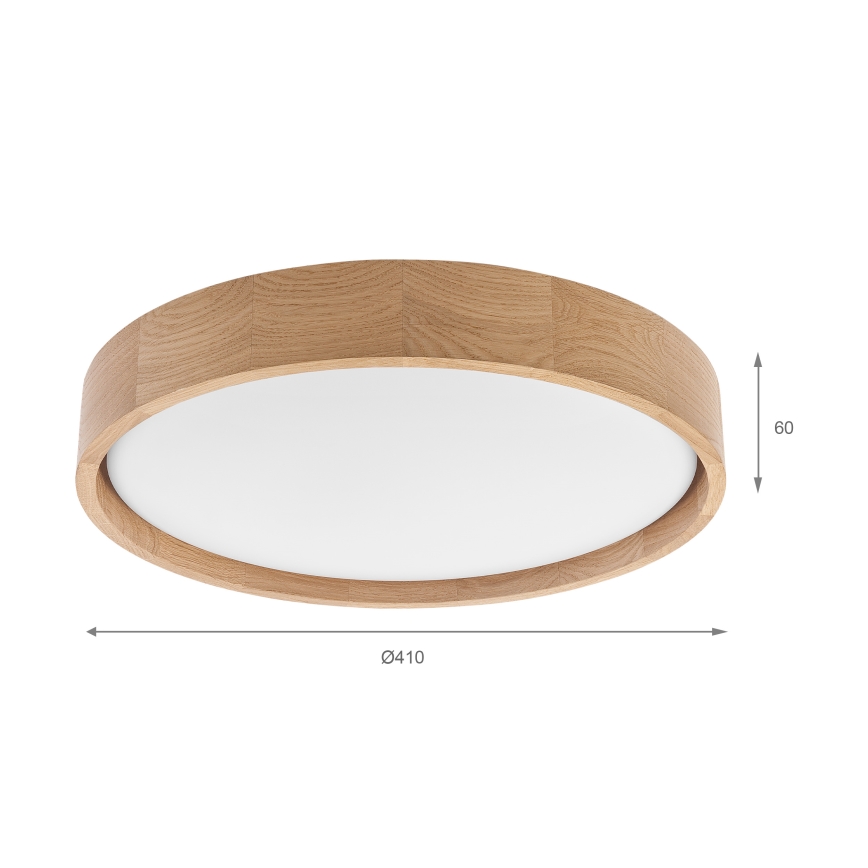 Brilagi - LED-Deckenleuchte MANAROLA PLAIN LED/24W/230V 4000K Ø 41 cm Eiche