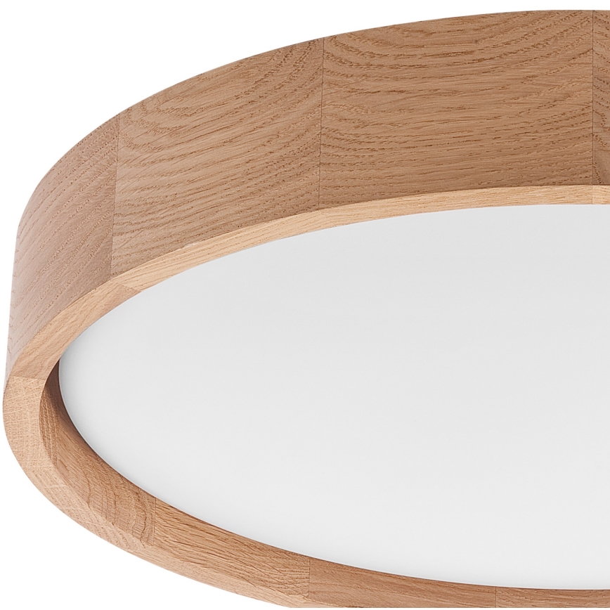 Brilagi - Dimmbare LED-Deckenleuchte MANAROLA SMART LED/24W/230V 2700-6500K Eiche d 41 cm Wi-Fi + Fernbedienung Tuya