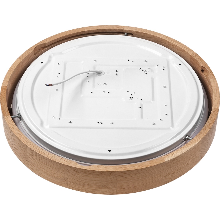 Brilagi - LED dimmbare Deckenleuchte MANAROLA SMART LED/24W/230V 2700-6500K Eiche Ø 41 cm Wi-Fi + Fernbedienung Tuya