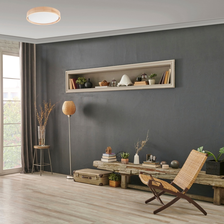 Brilagi - LED dimmbare Deckenleuchte MANAROLA SMART LED/24W/230V 2700-6500K Ø 41 cm Wi-Fi + Fernbedienung Tuya