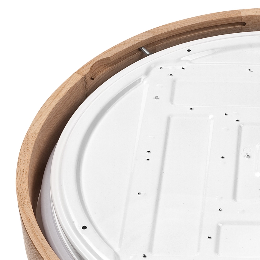 Brilagi - LED dimmbares Deckenleuchte MANAROLA SMART LED/36W/230V 2700-6500K Eiche Ø 51 cm Wi-Fi + Tuya Fernbedienung