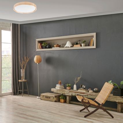 Brilagi - LED dimmbares Deckenleuchte MANAROLA SMART LED/36W/230V 2700-6500K Ø 51 cm Wi-Fi Tuya + Fernbedienung