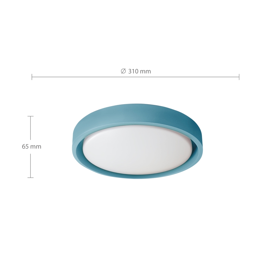 Brilagi - LED-Deckenleuchte MATTEO LED/24W/230V Ø 31 cm türkis
