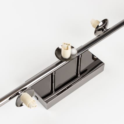 Brilagi - LED-Deckenleuchte MILLA 7xG9/3W/230V schwarz-chrom/rauchglas