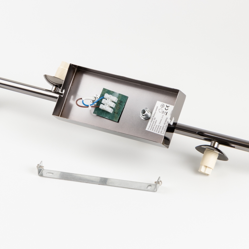 Brilagi - LED-Deckenleuchte MILLA 7xG9/3W/230V schwarz-chrom/rauchglas