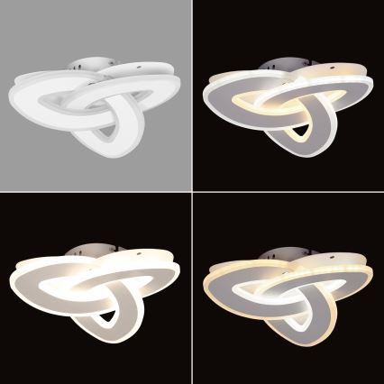 Brilagi - dimmbare LED-Deckenleuchte MODERN MINI LED/49W/230V 3000-6000K 30x30 cm + Fernbedienung