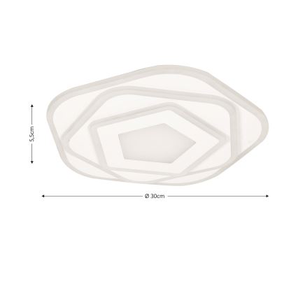 Brilagi - Dimmbare LED-Deckenleuchte MODERN MINI LED/53W/230V 3000/4000/6000K + Fernbedienung