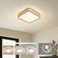 BRILAGI - LED-Deckenleuchte MOLINA SQUARE LED/32W/230V 3000/4000/6000K Eiche 30x30 cm