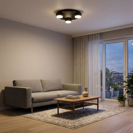 Brilagi - LED-Deckenleuchte MONO 3xGX53/12W/230V Ø 30 cm schwarz