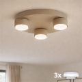 Brilagi - LED-Deckenleuchte MONO 3xGX53/13W/230V, Ø 30 cm, Beige