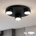 Brilagi - LED-Deckenleuchte MONO 3xGX53/13W/230V Ø 30 cm schwarz