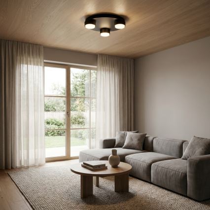 BRILAGI - LED-Deckenleuchte MONO 3xGX53/30W/230V Ø 30 cm schwarz