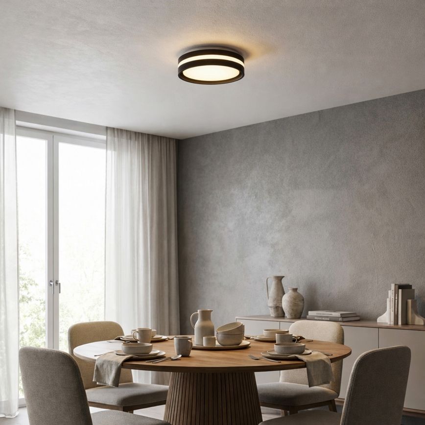 Brilagi - LED-Deckenleuchte NAOMI LED/24W/230V Ø 28,5 cm schwarz