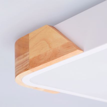 Brilagi - LED-Deckenleuchte PILANA LED/24W/230V Eiche/Weiß 32x32 cm