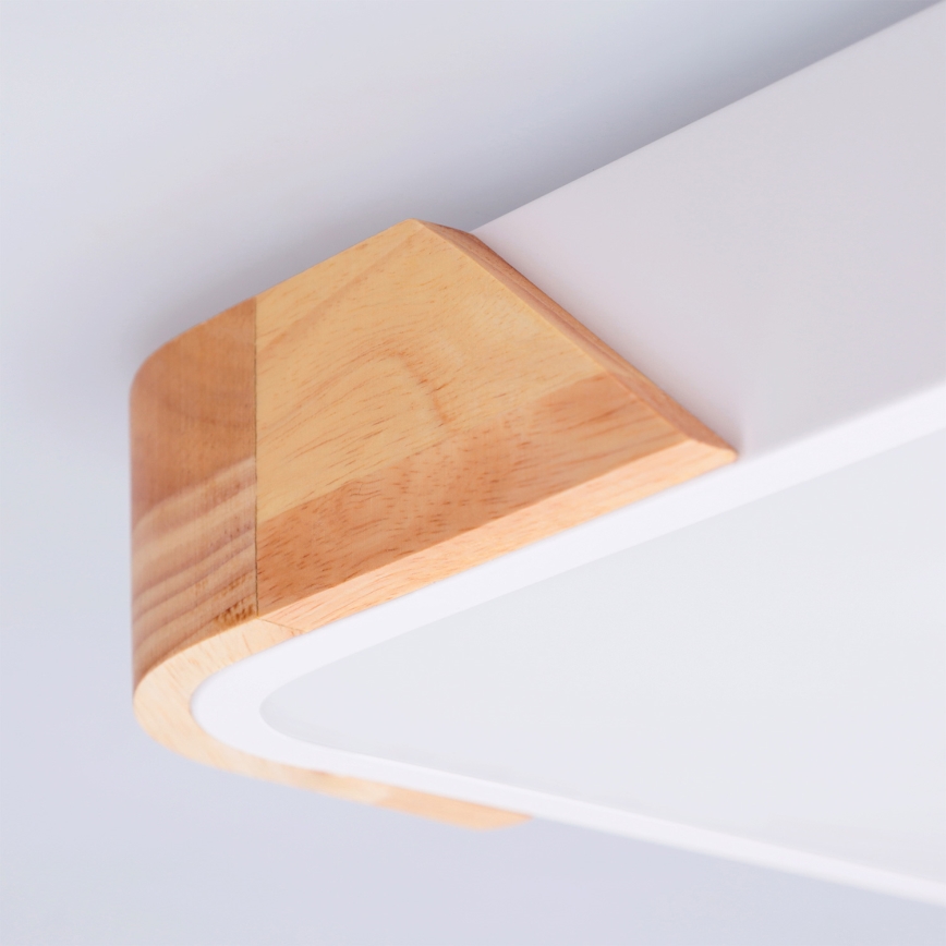 Brilagi - LED-Deckenleuchte PILANA LED/24W/230V Eiche/Weiß 32x32 cm
