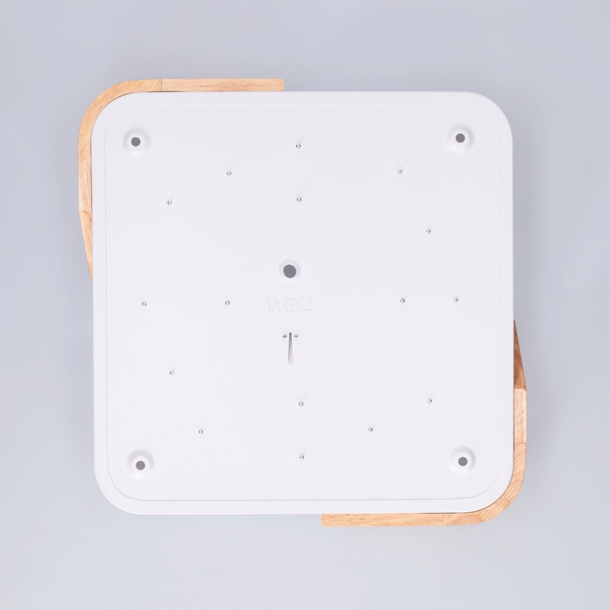 Brilagi - LED-Deckenleuchte PILANA LED/24W/230V Eiche/Weiß 32x32 cm