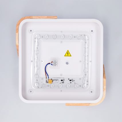 Brilagi - LED-Deckenleuchte PILANA LED/24W/230V Eiche/Weiß 32x32 cm