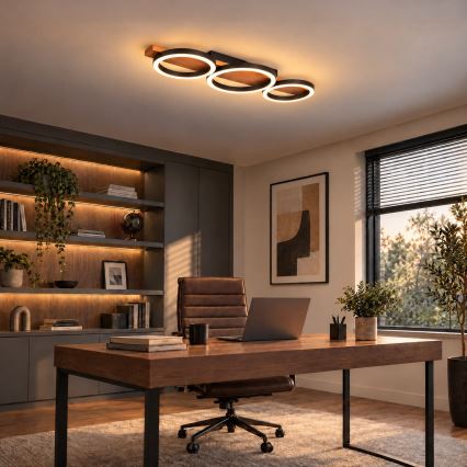BRILAGI - LED-Deckenleuchte PLANK LED/28W/230V 4000K 25x70 cm Holz