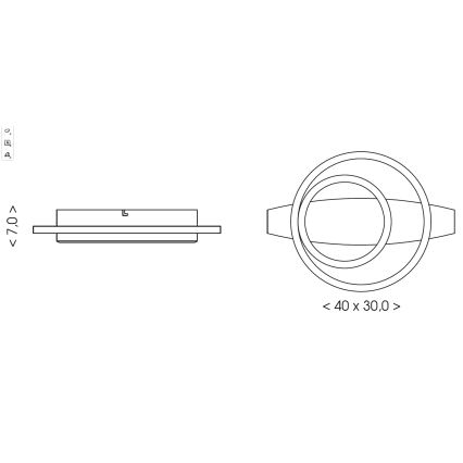 Brilagi - LED-Deckenleuchte PLANK LED/28W/230V 4000K 30x40 cm Holz